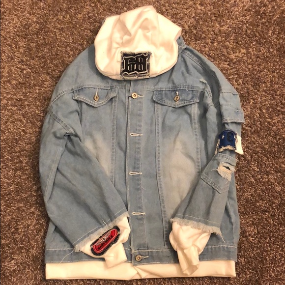 casual faux pocket ripped